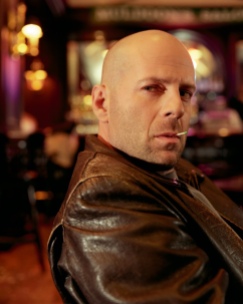 Colour photograph of the actor, Bruce Willis, by Michael O'Neill